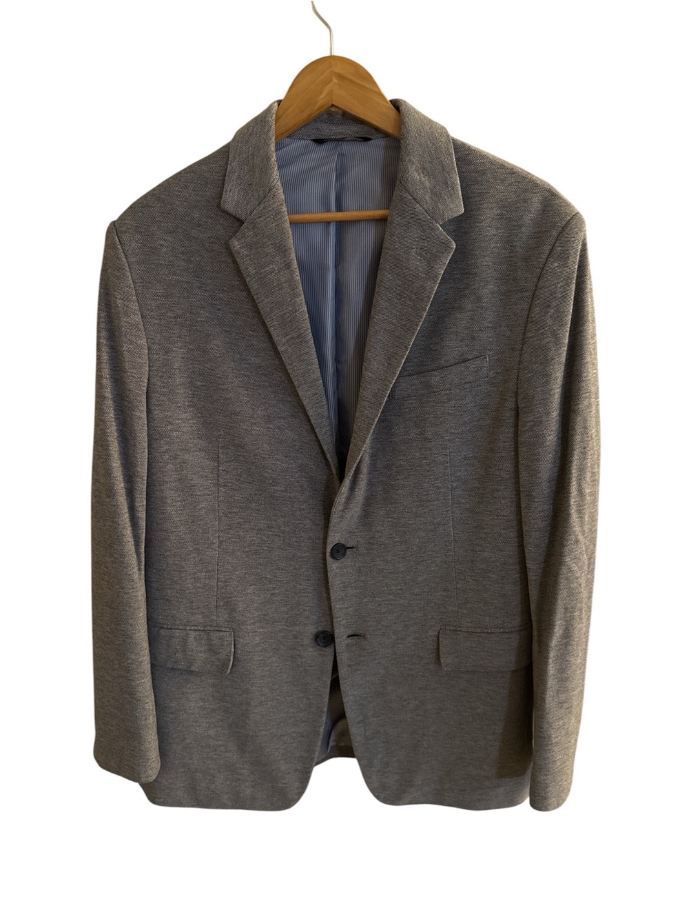 Banana Republic Men's Gray Knit Sport Coat - Two-Button Blazer
